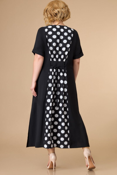 Платье Svetlana-Style 1591 черный+белый_горох - фото 2