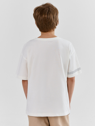 Футболка Mark Formelle 113384/25-42285ПП-0 св.молочный_печать4_1_сл_на_пол_1сл_на_пол_1сл_на_ - фото 2