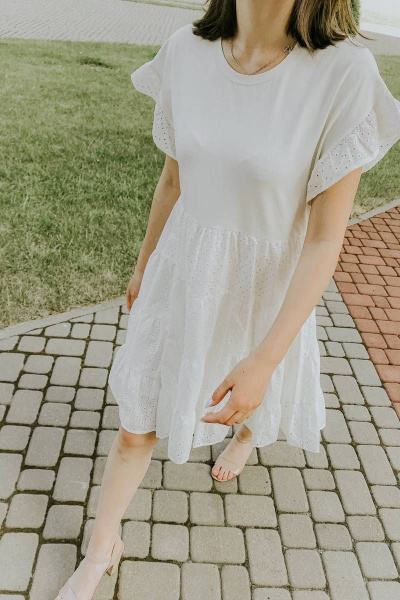 Платье Romgil 023С белый - фото 4
