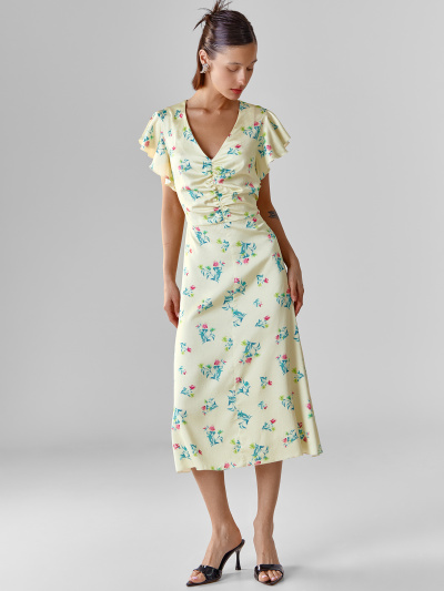 Платье Mark Formelle 154033/25-41037П-9 цветы_на_лимонном_льду - фото 2