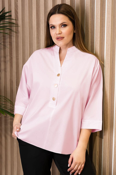 Блуза Prio 485143 светло-розовый - фото 1