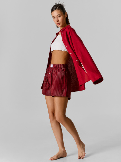 Шорты Mark Formelle 132367/25Е-42232П-9 полоска_на_бордо_декор - фото 1