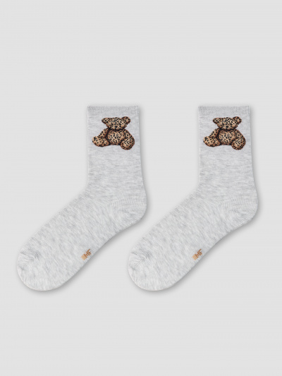 Носки Mark Formelle 430K-3527/B4-26430K св.серый_меланж_рис.3527 - фото 3