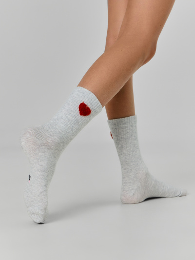 Носки Mark Formelle 444K-3528/B5-26444K св.серый_меланж_рис.3528 - фото 2