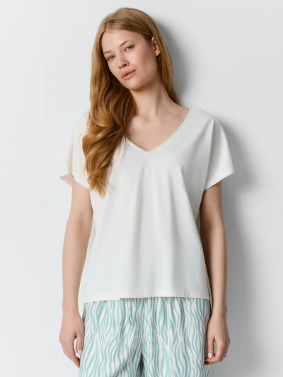 Бриджи, футболка Mark Formelle 592545/25-35485ПП-14 св.молочный_зебра_на_св.молочном - фото 1