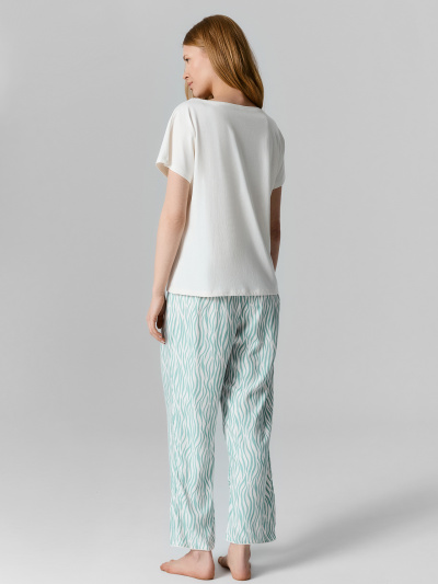 Бриджи, футболка Mark Formelle 592545/25-35485ПП-14 св.молочный_зебра_на_св.молочном - фото 3