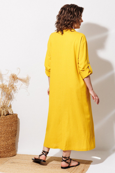 Платье ANASTASIA MAK 1330 желтый - фото 10