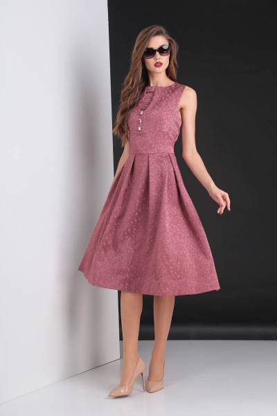 Платье Viola Style 0807 темно-розовый - фото 3