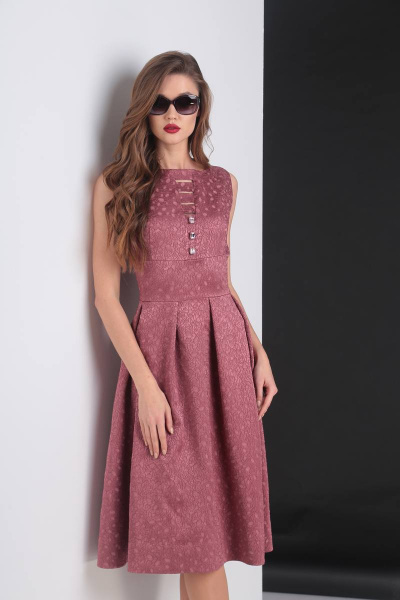 Платье Viola Style 0807 темно-розовый - фото 4