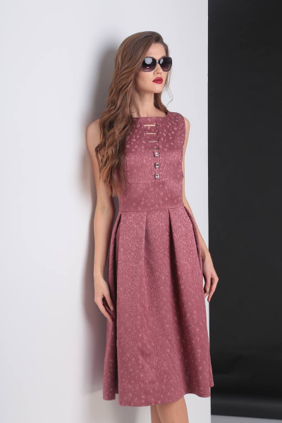 Платье Viola Style 0807 темно-розовый - фото 5