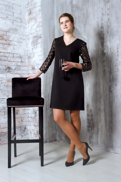 Платье Talia fashion Пл-92 черный - фото 3