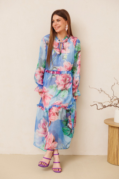 Платье Ambera Style 1130-4 цветы - фото 1