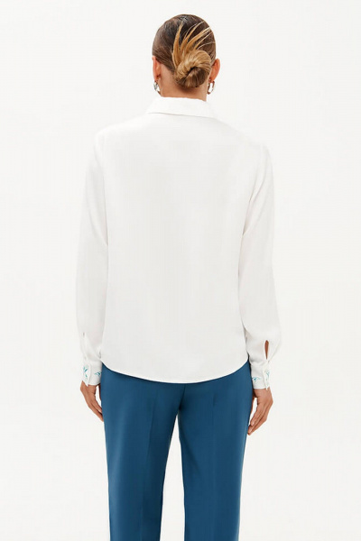 Блуза Nelva 23359 молочный - фото 5