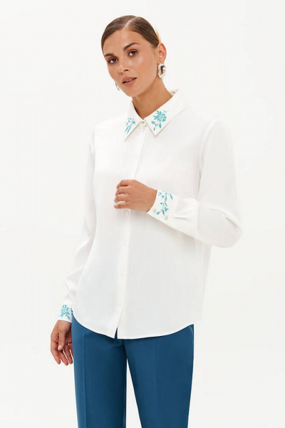 Блуза Nelva 23359 молочный - фото 3