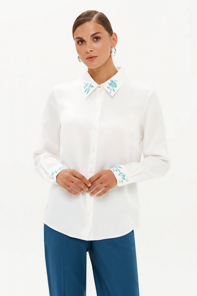 Блуза Nelva 23359 молочный - фото 1