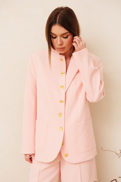 Жакет, шорты Ambera Style 2163-1 пудра - фото 2