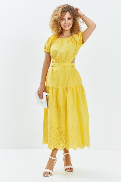 Платье Euromoda 721 желтый - фото 1