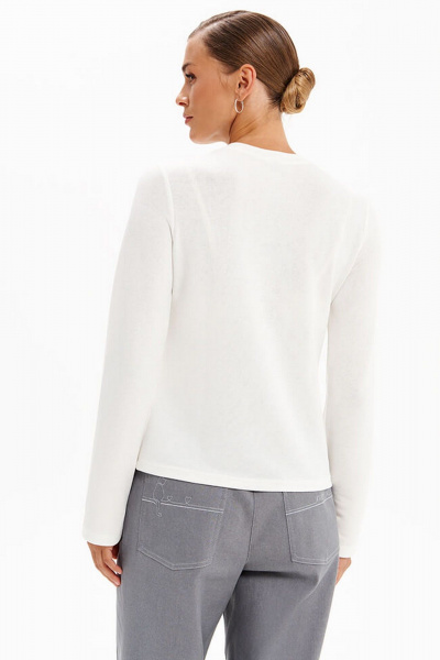 Лонгслив Nelva 23390 молочный - фото 4