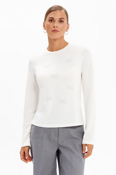 Лонгслив Nelva 23390 молочный - фото 1