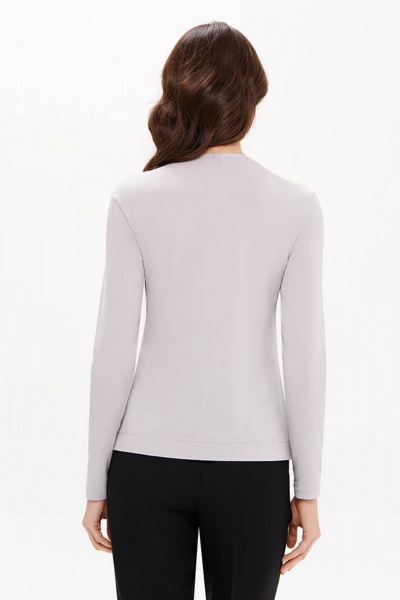 Лонгслив Nelva 23400 светло-серый - фото 4