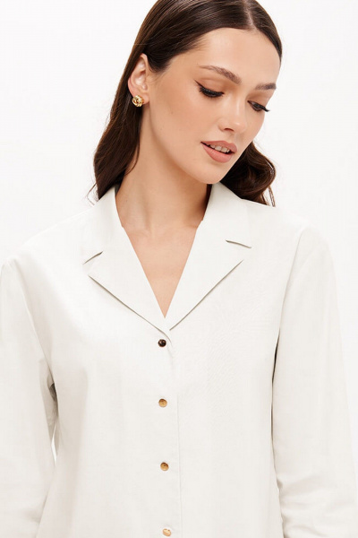 Блуза Nelva 23413 молочный - фото 3