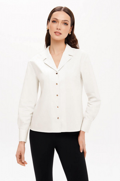 Блуза Nelva 23413 молочный - фото 1