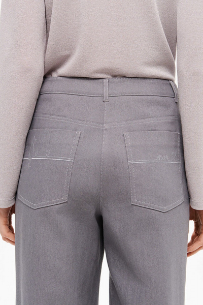 Брюки Nelva 31205 серый-джинс - фото 3