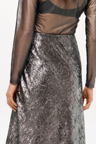 Юбка Nelva 4906 серебристый - фото 5