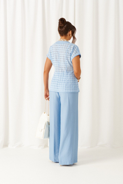 Брюки, жакет Beautiful&Free 6474 голубой - фото 9
