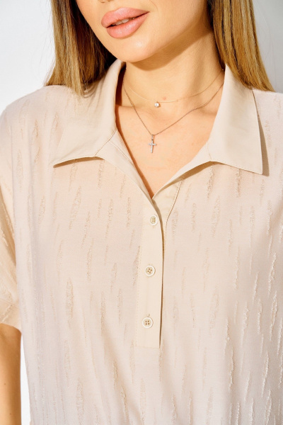 Платье Laikony L-254 бежевый - фото 9