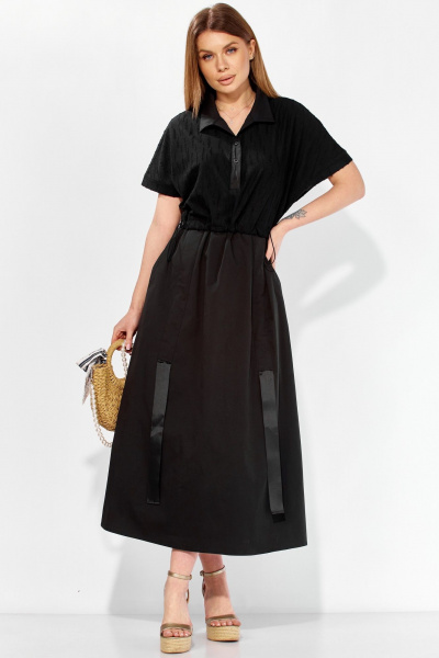 Платье Laikony L-254 черный - фото 1