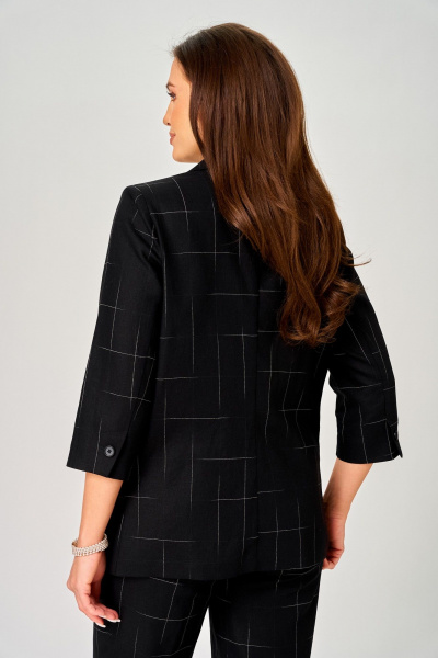 Брюки, жакет LeNata 20554 черный-в-клетку - фото 7