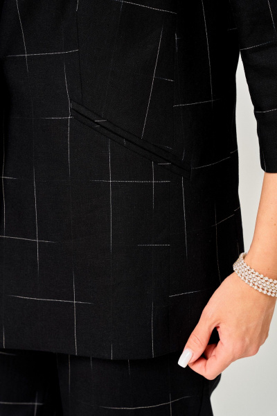 Брюки, жакет LeNata 20554 черный-в-клетку - фото 6