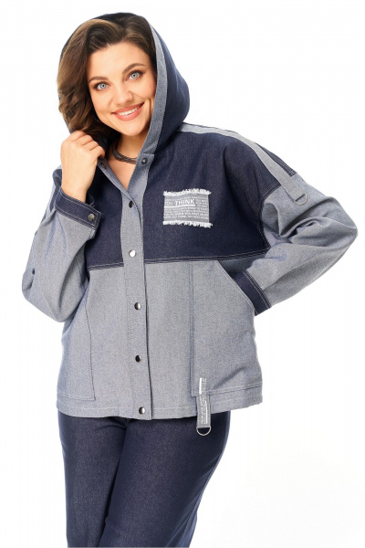 Брюки, жакет Aira Style 24223 синий - фото 2