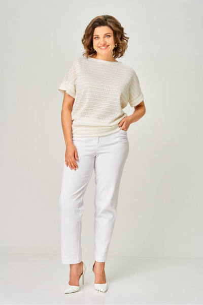 Джемпер Rumoda 2262 молочный - фото 4