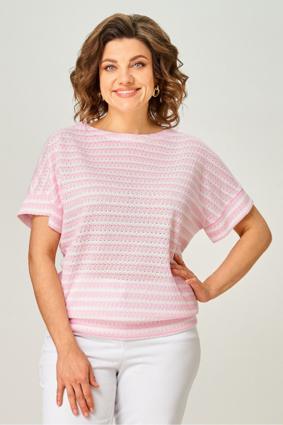 Джемпер Rumoda 2262 розовый - фото 5