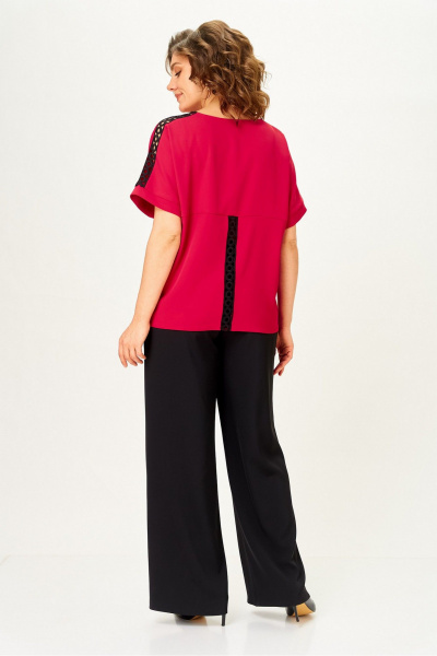 Блуза Rumoda 2274 красный_кр.р. - фото 9