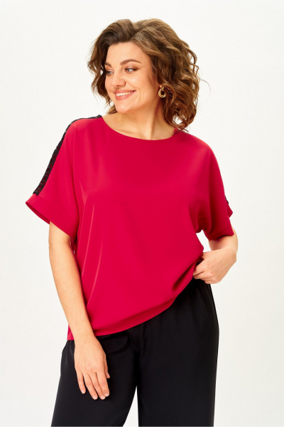 Блуза Rumoda 2274 красный_кр.р. - фото 6