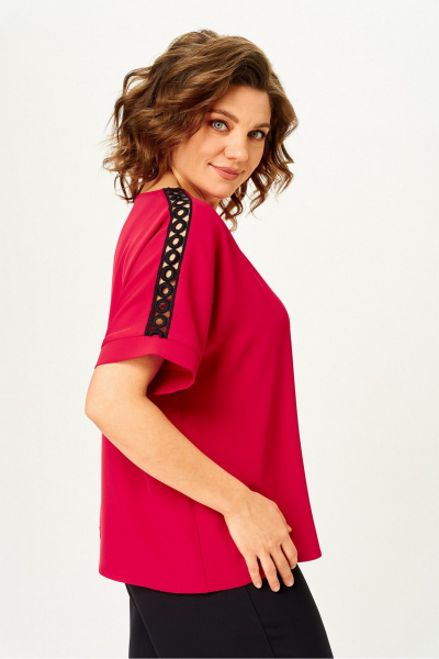 Блуза Rumoda 2274 красный_кр.р. - фото 5