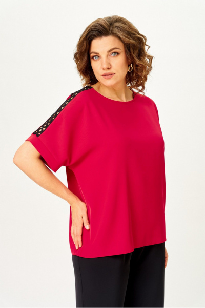 Блуза Rumoda 2274 красный_кр.р. - фото 4