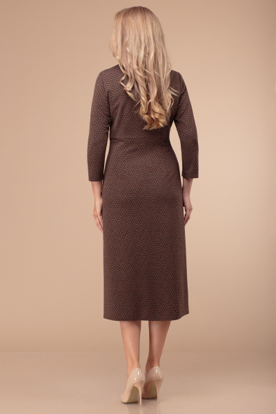 Платье Линия Л Б-1763 коричневый - фото 3