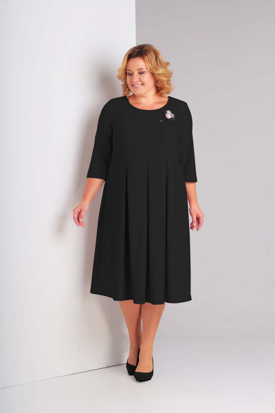 Брошь, платье Диомант 1361 черный - фото 1