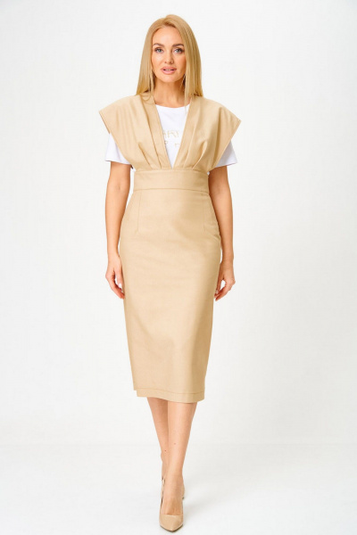 Сарафан, футболка Gamma Gracia 832 бежевый - фото 1