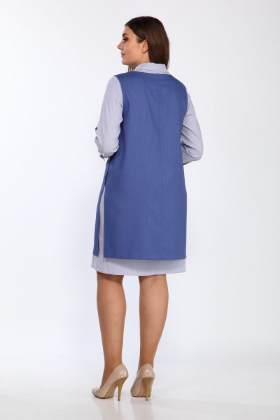 Платье, туника Lady Style Classic 1300 синий - фото 3