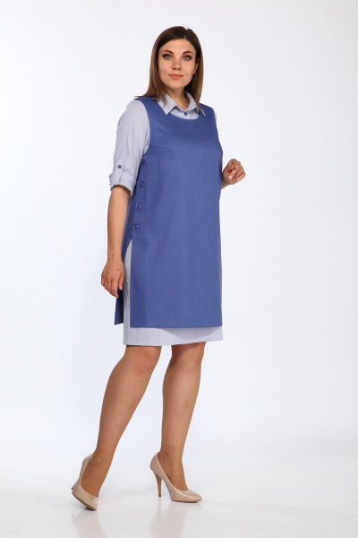 Платье, туника Lady Style Classic 1300 синий - фото 1