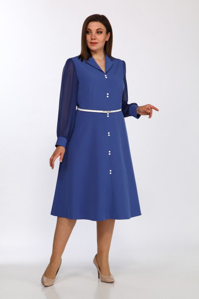 Платье Lady Style Classic 2314 синий - фото 1