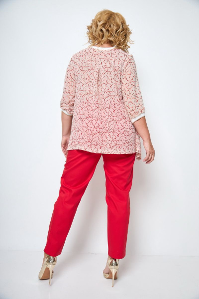Блуза, брюки Michel chic 1247 красный - фото 4