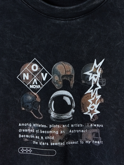 Футболка Mark Formelle 113452/25-ОБР41699П-0 ACID_WASH_на_черном_печать_009.2_Эйсид_3_сл_на_п - фото 5
