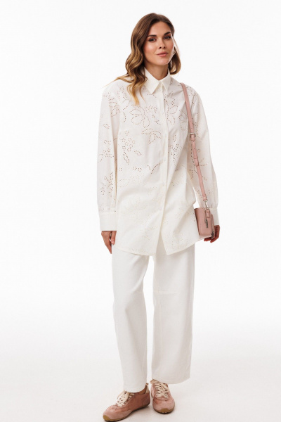 Блуза EOLA 3133 молочный - фото 2