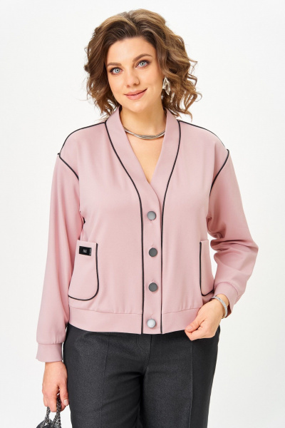 Кардиган Aira Style 24018 пудра - фото 10